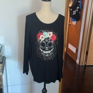 Torrid Dolman Tee - Super Soft Skull Black size 00.  Like new condition